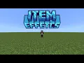 How to make Custom Item Effects Minecraft Bedrock Command Tutorial