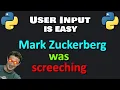 User input in Python is easy exercises