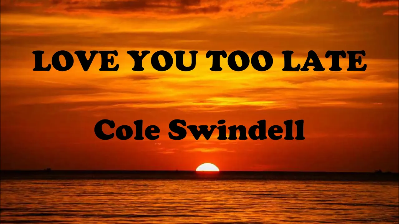 Cole Swindell | Love You Too Late | Lyrics