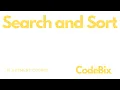 Search and Sort Binary Search code