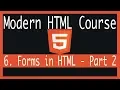 6 Forms in HTML - Part 2