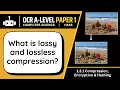 Lossy Lossless Compression 3 1a OCR A-Level Computer Science