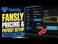 How to configure Fansly subscription pricing and payout setup - Beginner Guide