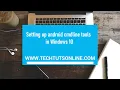Setting up Android cmdline tools in Windows 10