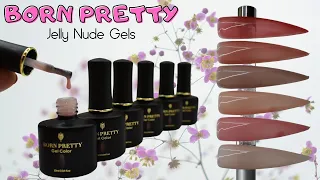 Born Pretty Jelly Nude Gels | Cover Pink Acrylic Effect