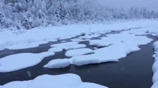 Snow on Eagle River