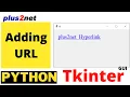 Adding hyperlink to a Tkinter window to open web browser in local computer using webbrowser library