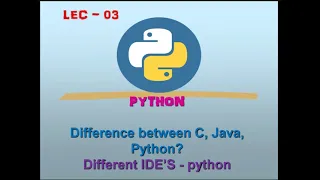 DIFFERENCES BETWEEN C JAVA PYTHON DIFFERECES BETWEEN PROGRAMMING LANGUAGES