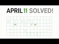 SOLVED NYT Mini Crossword April 11 2025 - All Answers Revealed