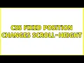 CSS fixed position changes scroll-height