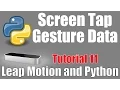 Screen Tap Gesture - Leap Motion and Python Tutorial 11