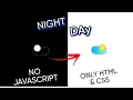 Day Night Toggle Button Effect Only HTML CSS CodeModeOn
