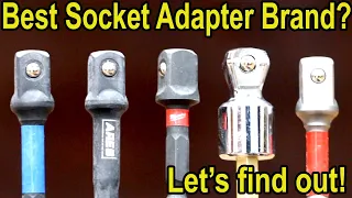 Best Socket Adapter 18 BRANDS Milwaukee DeWalt Makita Gold Ryobi Hart Irwin