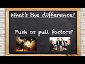 What s the difference between push and pull factors - migration Powered by GeographyHawks
