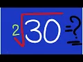 Square Root of 30 Clear MIC Squares and Square Root