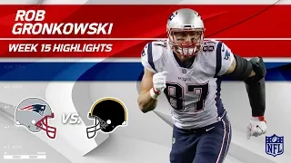 Rob Gronkowski Highlights Patriots vs Steelers NFL Wk 15 Player Highlights