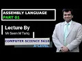 ASSEMBLY LANGUAGE PART 01