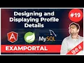 Designing and Showing Profile Details Examportal Project