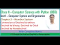 Number System Class 11 Computer Science with Python Chapter 3 Computer Science