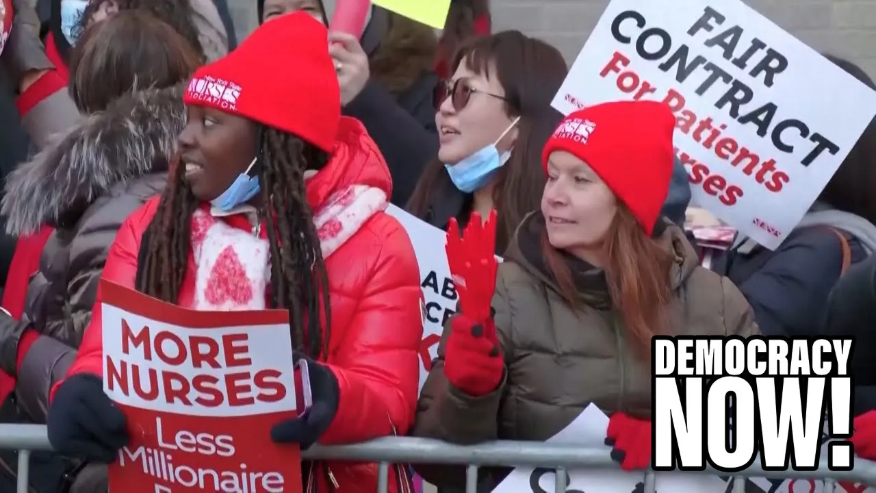 New York Nurses Strike for More Staff & Better Pay as Hospital CEOs Make Millions, Cut Charity Care