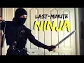 DIY Ninja Costume Made w a T-SHIRT and CARDBOARD Last-Minute Halloween Ideas