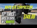 Napa Air compressor for offroad tires on a budget