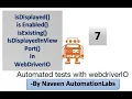 Element States - isDisplayed is Enabled isExisting IsDisplayedInViewPort in WebDriverIO