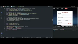 Make a functional booking form using Javascript DOM Manipulation - Bangla