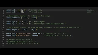 Javascript Interview Question Spread operator in javascript