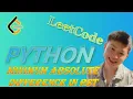 LeetCode Python Solutions 530 Minimum Absolute Difference in BST