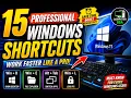 15 Professional Windows Keyboard Shortcuts You Must Know in 2026 Work Faster Like a Pro 2026