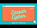 codeFumble Caesar Cipher - Algorithm JS
