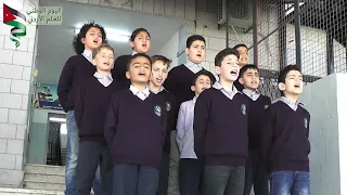 نشيد العلم الاردني      خافق في المعالي والمنى عربي الظلال والسنا      دندنها