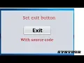 How to exit Application When clicked on JButton exit command with source code