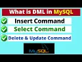 What is DML in MySQL Data Manipulation Language SELECT INSERT UPDATE DELETE commands in MySQL