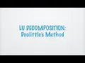 Doolittle s Method LU Decomposition 1080p