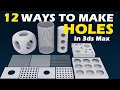 Easy Ways to Create Holes in 3ds Max Modeling Techniques Tutorial