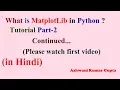 Pyhton MatPlotLib tutorial in hindi - Part2