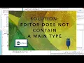 Error Editor does not contain main type error in java eclipse- Resolved