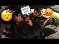 SLEEPING IN THE CAR TO SEE HOW MY WIFE REACTS HILARIOUS