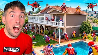 DEFIENDO mi CASA de ATAQUES de PAYASOS ASESINOS !! 🤡🏡 (Mods)