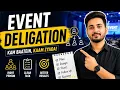 Event Delegation in JavaScript Interview Question Real Example JS Tutorial Hindi