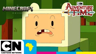 Finn S Adventures In Minecraft A Minecraft Movie In Cinemas Now Cartoon Network Africa 