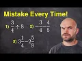 Top 3 Fraction Operations students make mistake on