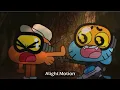 The amazing world of Gumball paintball fight (reversed)