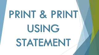 PRINT STATEMENT PRINT USING STATEMENT BASIC STATEMENTS Computer 10th Matric Urdu ES