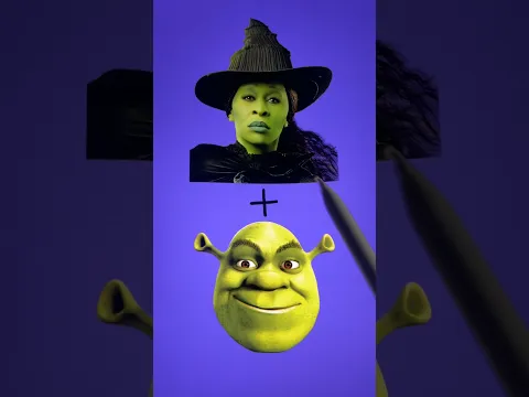 I Turned Elphaba (Cynthia Erivo) Into Shrek ✨ #wicked #shorts