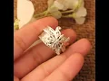 Butterfly Silver Solid Spinner Ring