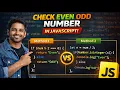 Check Even Odd Number in JavaScript 2 Best Methods Explained JavaScript Practice Program