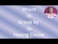 WHERE vs GROUP BY vs HAVING in SQL Master SQL Filters in Minutes